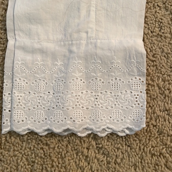 Girls Minnie minors lawn straight pants with embroidery on bottom part. - Picture 2 of 3